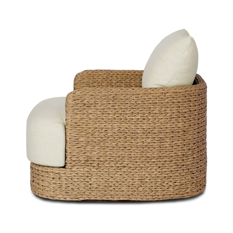 Caney Outdoor Swivel Chair - Coastal Weave
