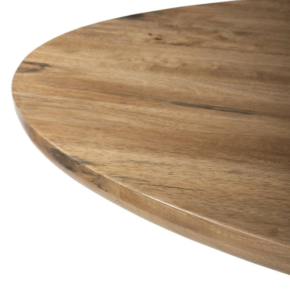 Bibianna Oval Dining Table - Smoked Honey