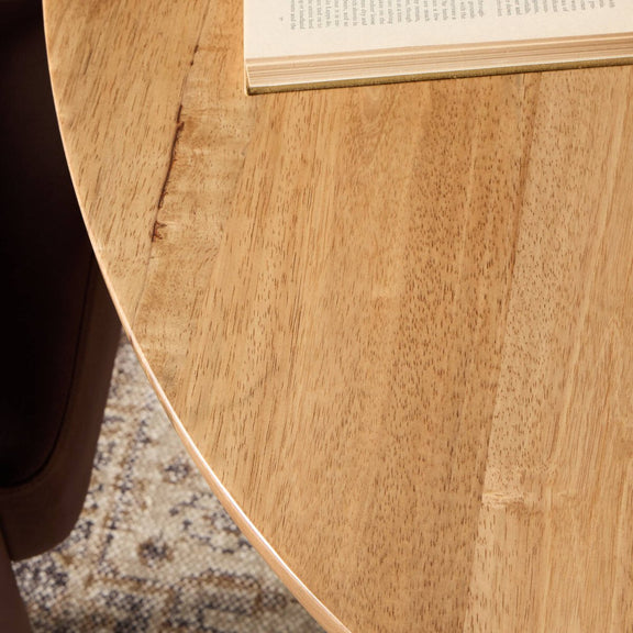 Bibianna Oval Dining Table - Smoked Honey