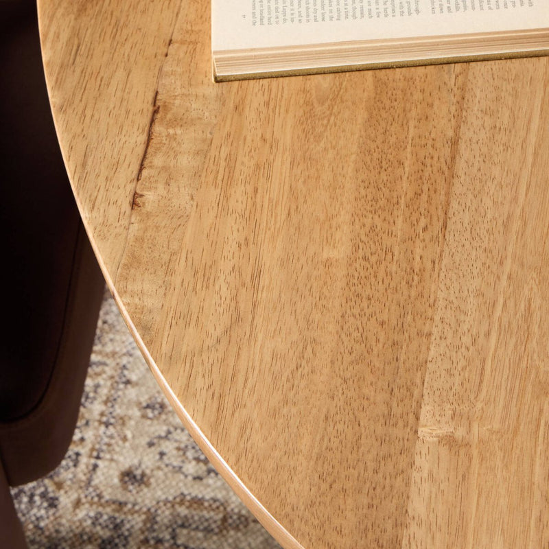 Bibianna Oval Dining Table - Smoked Honey