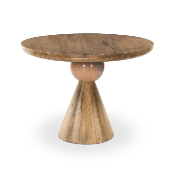 Bibianna Oval Dining Table - Smoked Honey