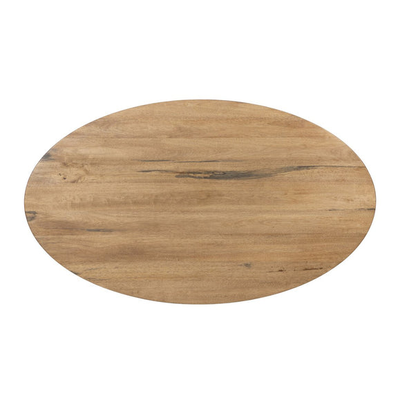 Bibianna Oval Dining Table - Smoked Honey
