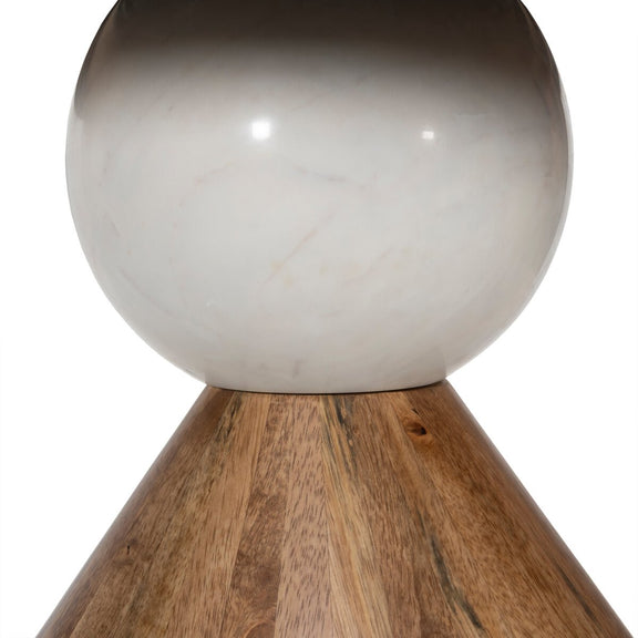 Bibianna Oval Dining Table - Honed White Marble