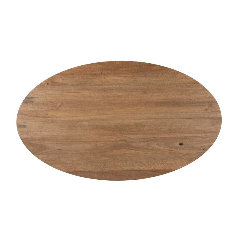 Bibianna Oval Dining Table - Honed White Marble