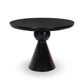 Bibianna Oval Dining Table - Worn Black Parawood