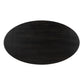 Bibianna Oval Dining Table - Worn Black Parawood