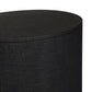 Amelia Oval One Drawer Nightstand - Black Linen