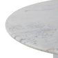 Oranda Round Dining Table - Polished White Marble & Sealant