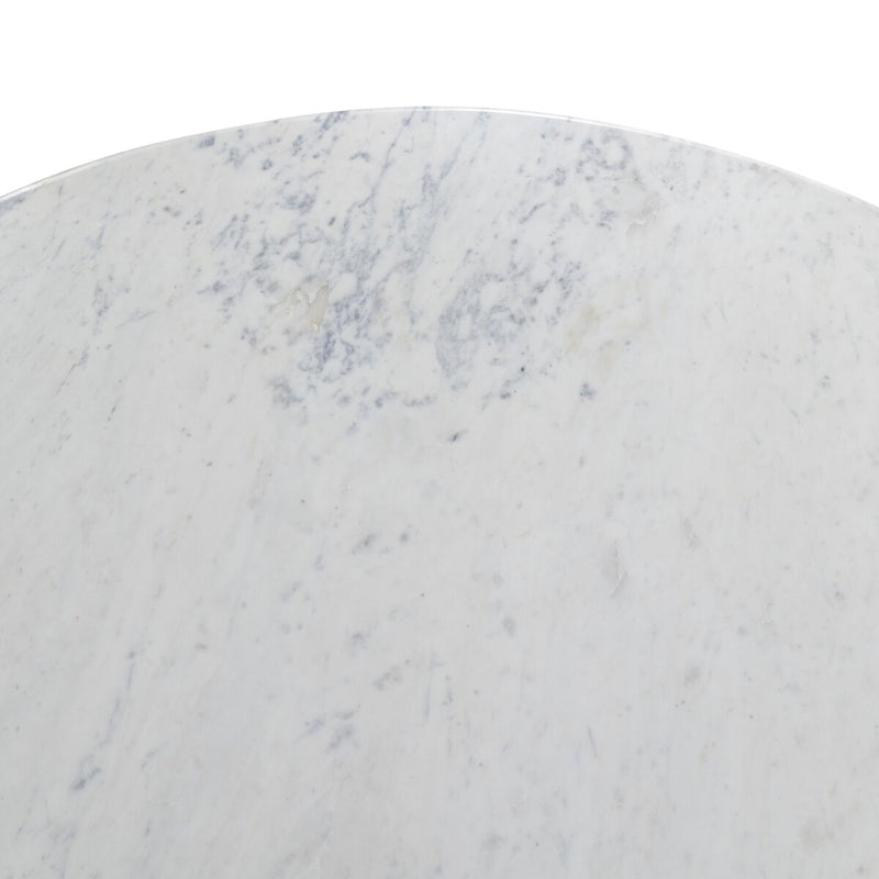 Oranda Round Dining Table - Polished White Marble & Sealant