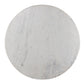 Oranda Round Dining Table - Polished White Marble & Sealant
