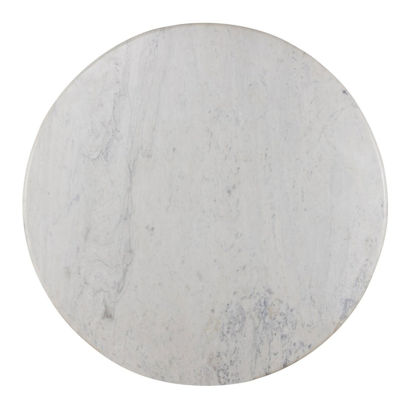Oranda Round Dining Table - Polished White Marble & Sealant