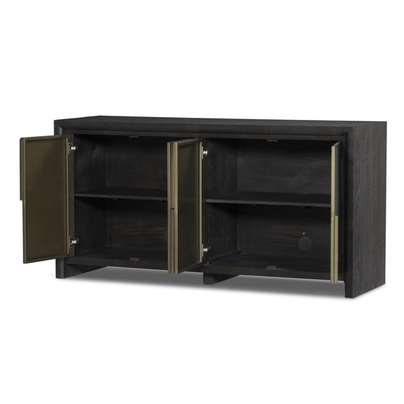 Arlington 4 Door Sideboard - Espresso Oak Veneer