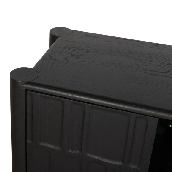 Ezri 4 Door Sideboard - Black Oak