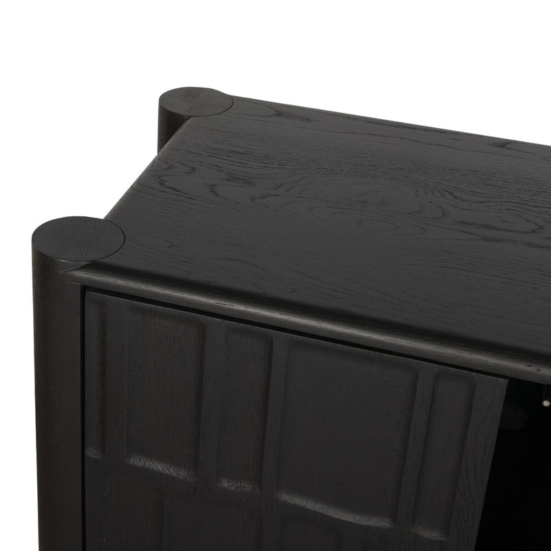Ezri 4 Door Sideboard - Black Oak