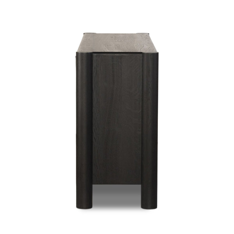 Ezri 4 Door Sideboard - Black Oak