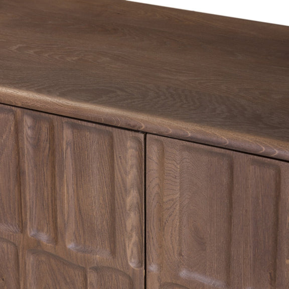 Ezri 4 Door Sideboard - Cocoa Oak