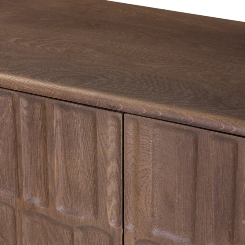 Ezri 4 Door Sideboard - Cocoa Oak