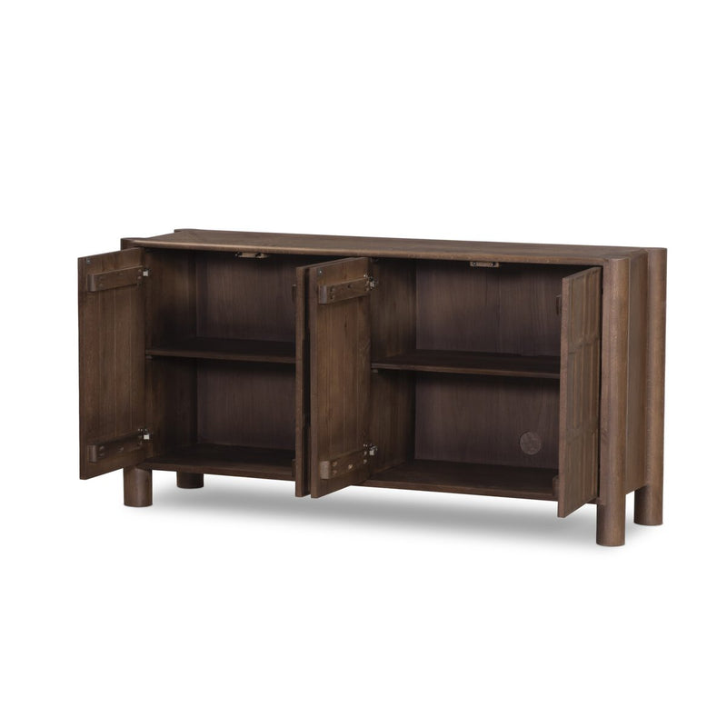 Ezri 4 Door Sideboard - Cocoa Oak