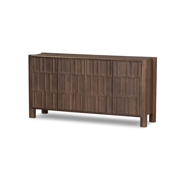Ezri 4 Door Sideboard - Cocoa Oak