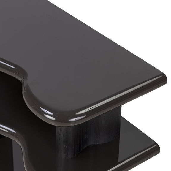 Salton Bookshelf - Worn Black Oak