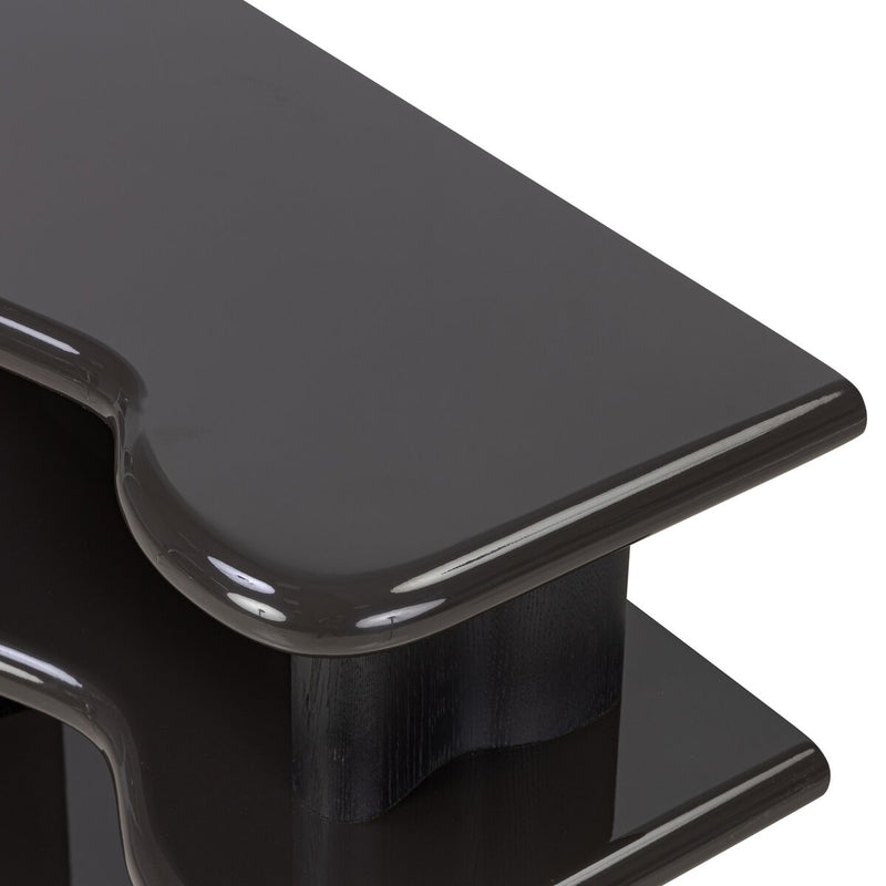 Salton Bookshelf - Worn Black Oak