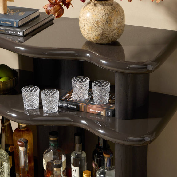 Salton Bookshelf - Worn Black Oak