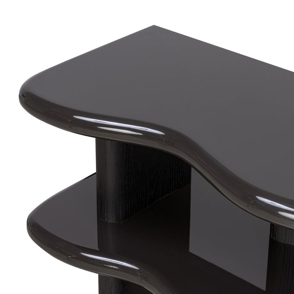 Salton Bookshelf - Worn Black Oak