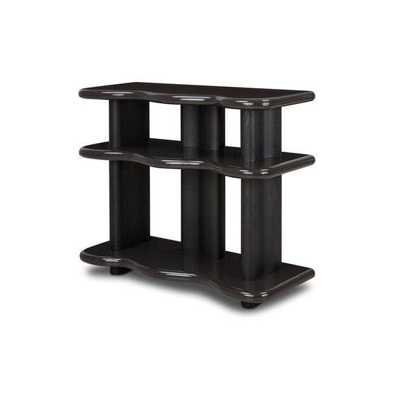 Salton Bookshelf - Worn Black Oak