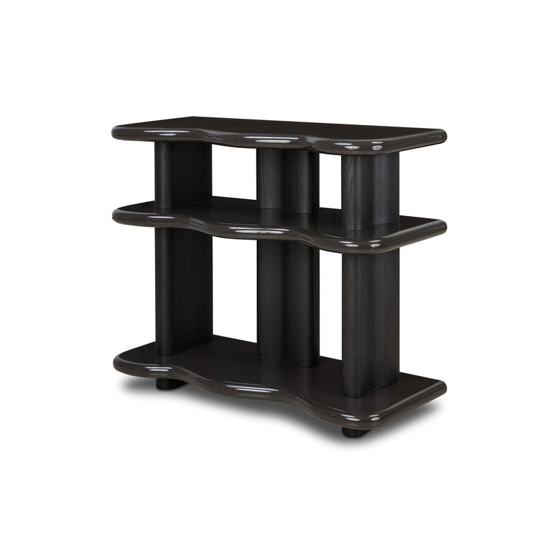 Salton Bookshelf - Worn Black Oak