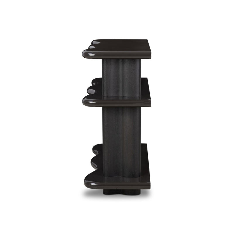 Salton Bookshelf - Worn Black Oak