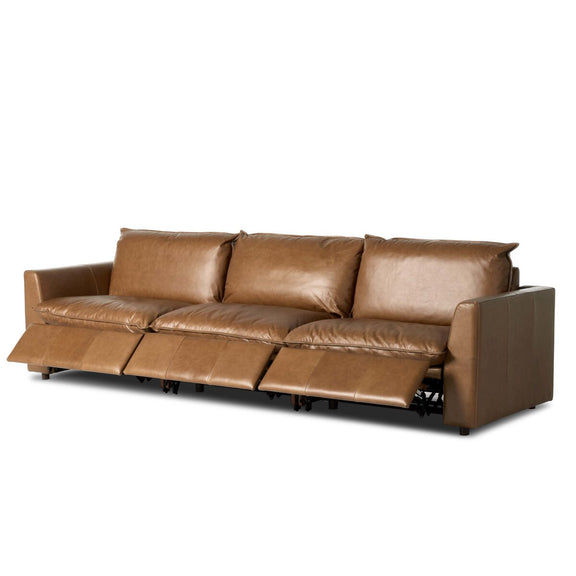 Kosa Power Recliner 3-Piece Sectional - Sonoma Chestnut
