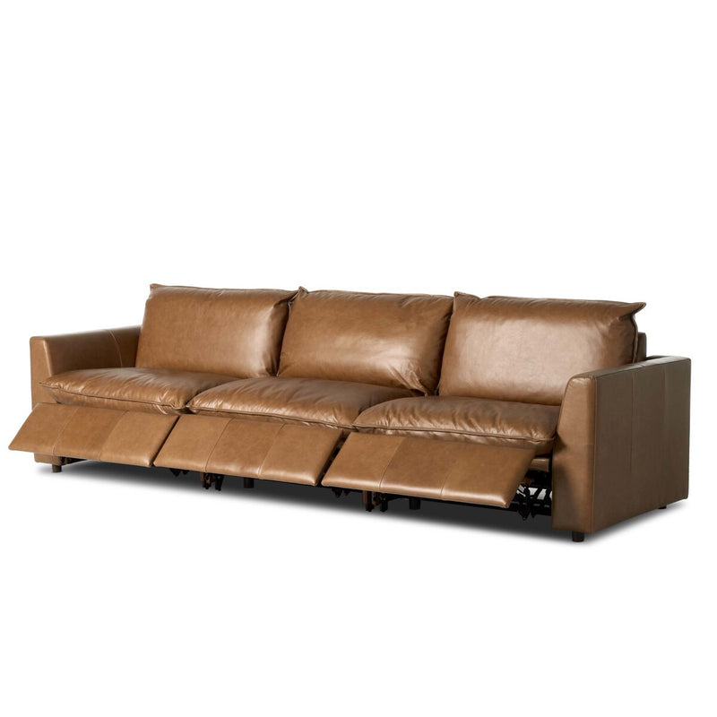 Kosa Power Recliner 3-Piece Sectional - Sonoma Chestnut