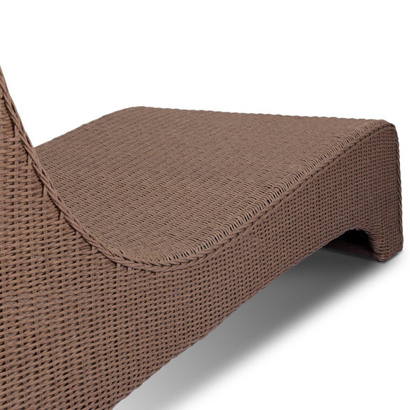 Mazu Outdoor Chaise - Tanned Weave