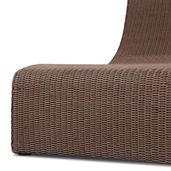 Mazu Outdoor Chaise - Tanned Weave