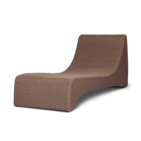 Mazu Outdoor Chaise - Tanned Weave