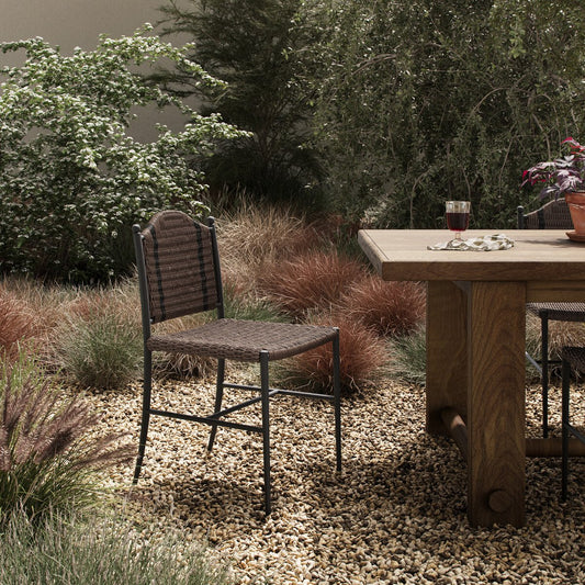 Abel Outdoor Dining Chair - Tanned Weave