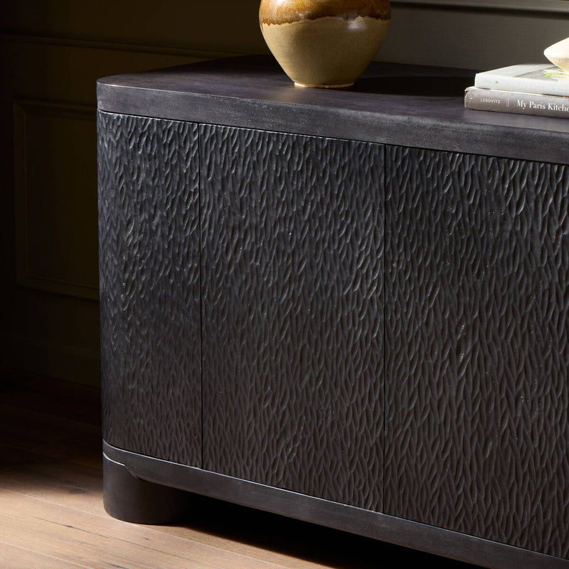 Shevall Sideboard - Black Wash