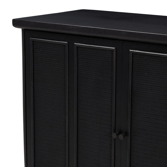 Arnaud Sideboard - Black Paper Cane
