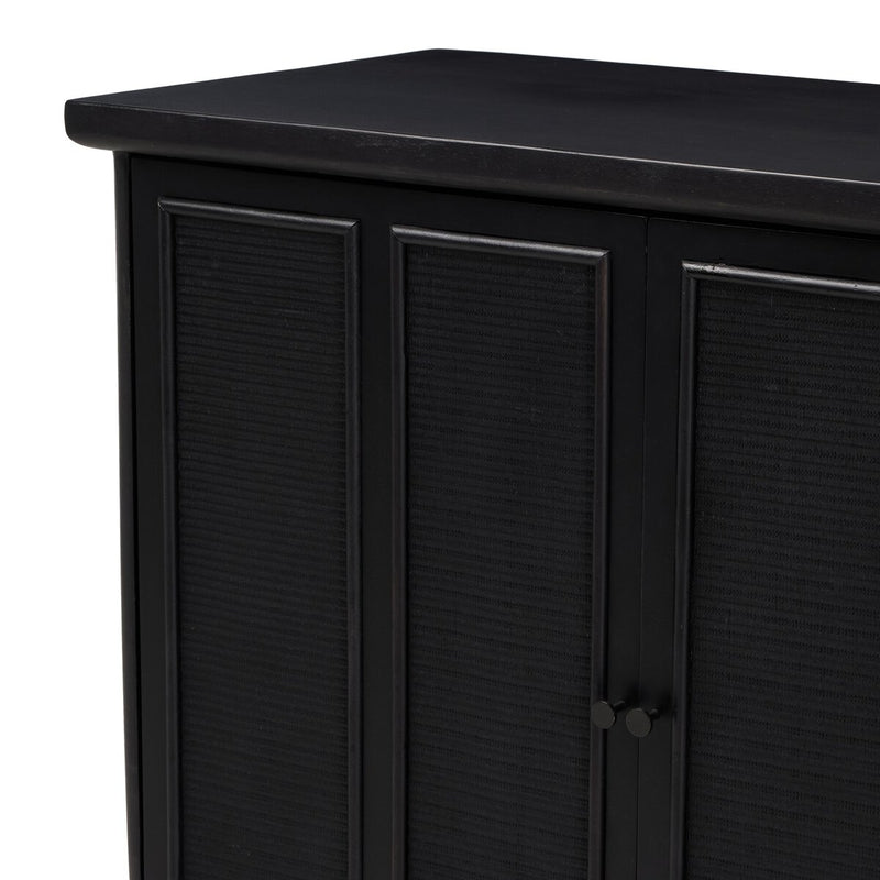 Arnaud Sideboard - Black Paper Cane