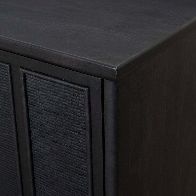 Arnaud Sideboard - Black Paper Cane