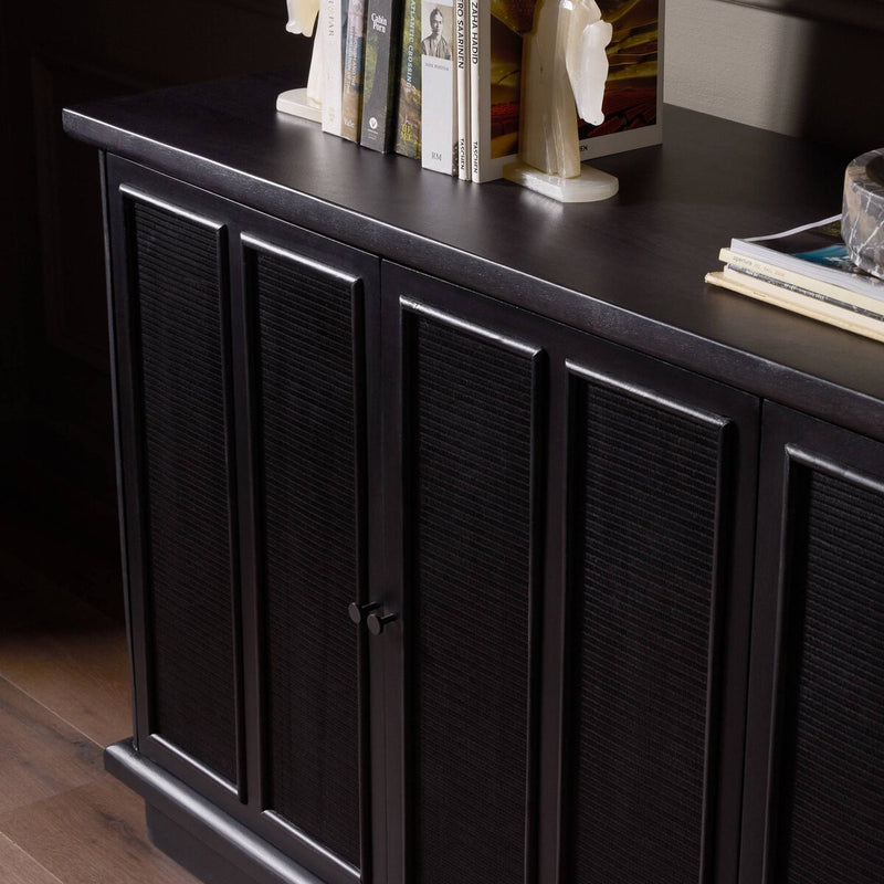 Arnaud Sideboard - Black Paper Cane