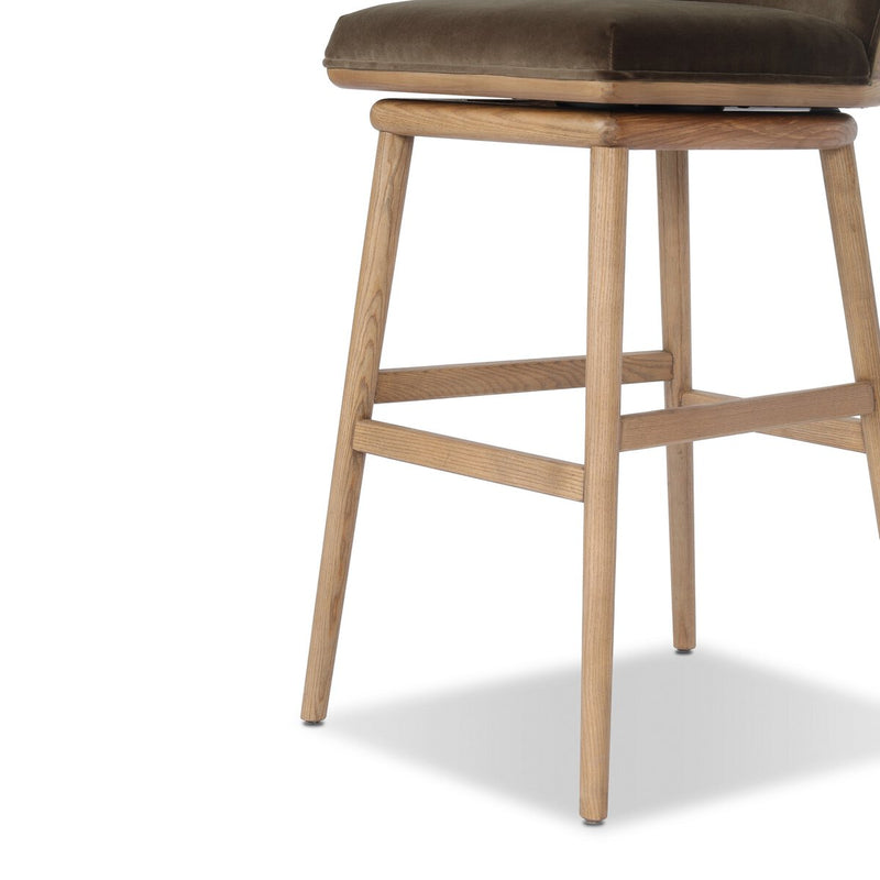 Camden Swivel Bar + Counter Stool - Surrey Mink
