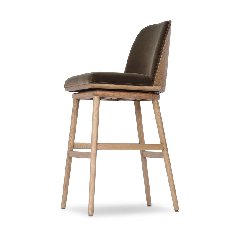 Camden Swivel Bar + Counter Stool - Surrey Mink