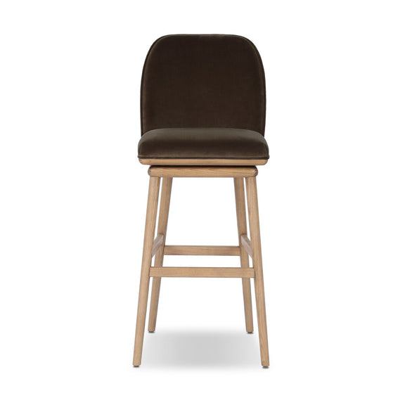 Camden Swivel Bar + Counter Stool - Surrey Mink