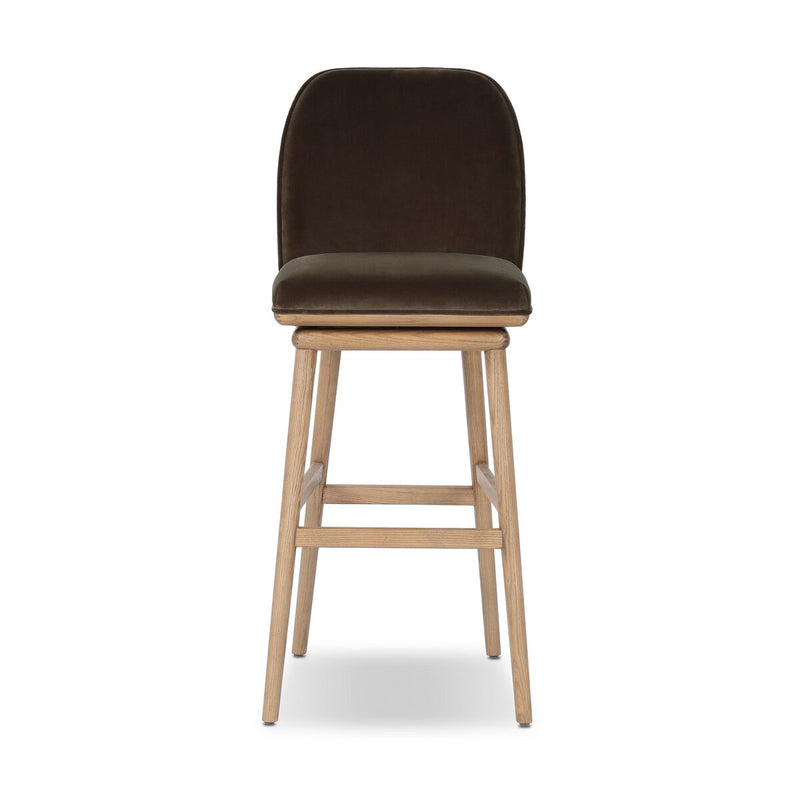 Camden Swivel Bar + Counter Stool - Surrey Mink