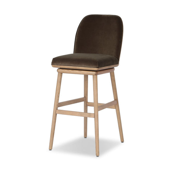 Camden Swivel Bar + Counter Stool - Surrey Mink