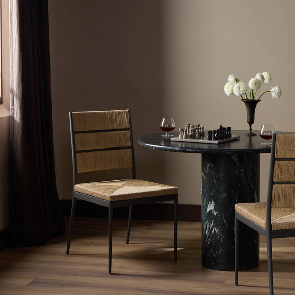 Beryl Dining Chair - Dark Gunmetal