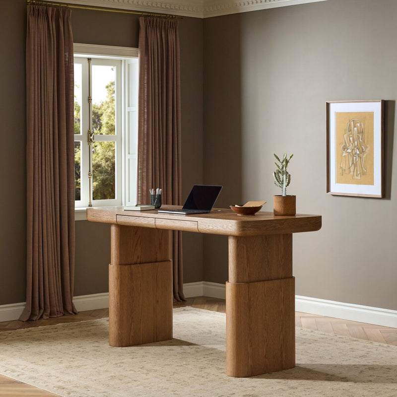 Ainsley Standing Desk - Amber Oak Thin Veneer