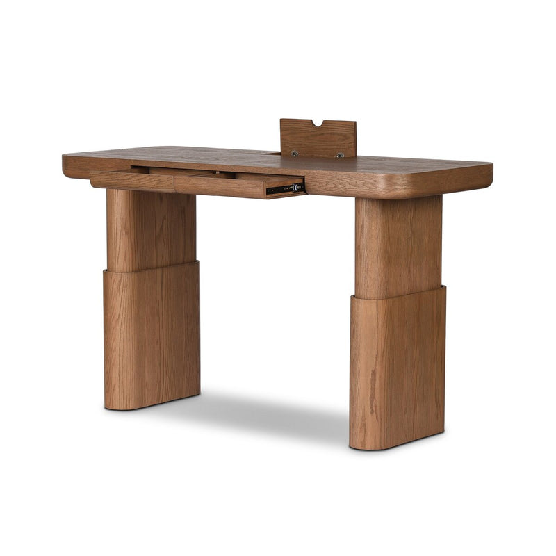 Ainsley Standing Desk - Amber Oak Thin Veneer