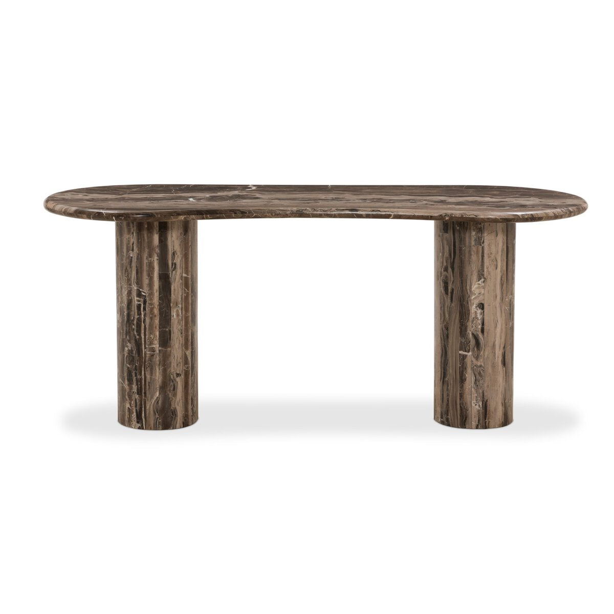 Ponce Desk - Rocky Brown Marble